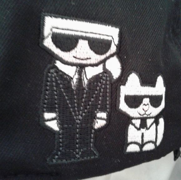 NWT Karl Lagerfeld Paris hat KARL & CHOUPETTE BASEBALL Cap OSFM Unisex - Picture 3 of 8
